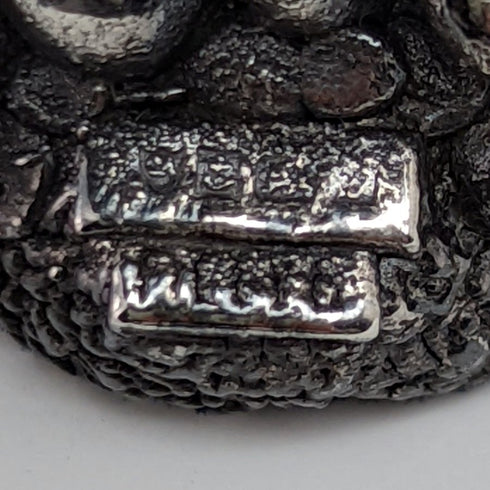 純銀張り彫刻 小鳥と蛇口 フィギュリン 567g 高さ15cm 英国 カントリーアーティスト社